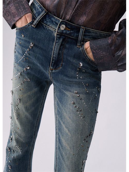 Jeans bootcut con ricami gioiello LIU JO | UF6040D0365/79132